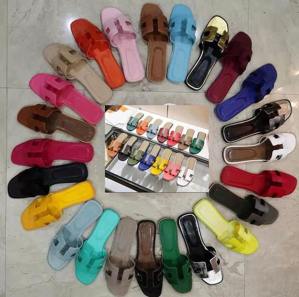 

slippers sandals slides female summer fashion outside wear 2022 new style net red flat bottom tourism beach a word leather sandals, Black