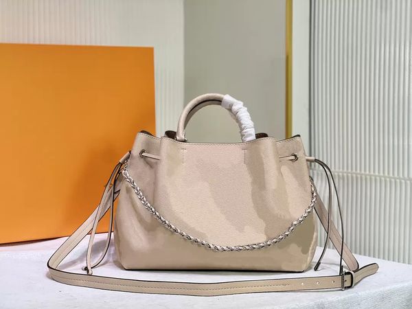 

fashion bags bella mahina perforated tote luxury designer drawstring bag letter flower pattern leather womens crossbody handle bag hollow ou