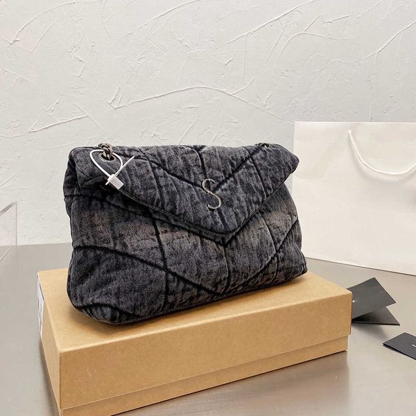 

evening bags loulou women luxurys designers puffer denim flap bags genuine leather messenger crossbody chain shoulder bag woman purse key ca