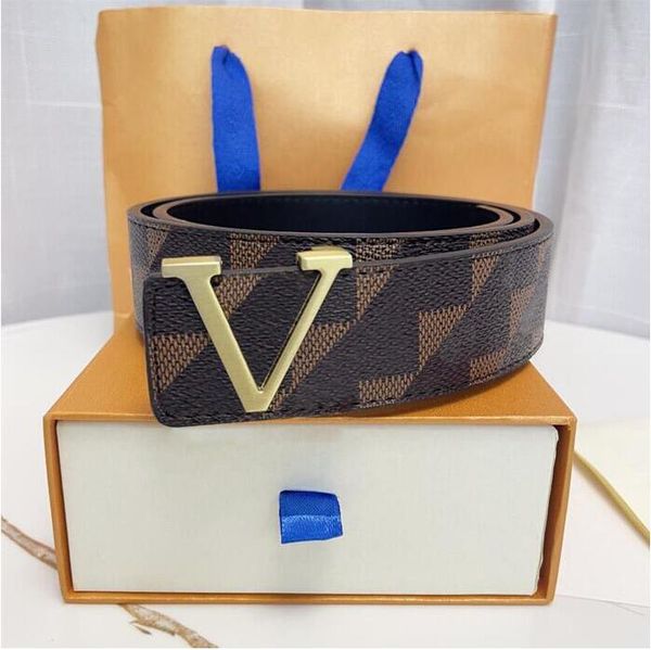 

2023 fashion buckle genuine leather belt width 3.8cm 15 styles highly quality with box designer men women mens belts aaa101, Black;brown