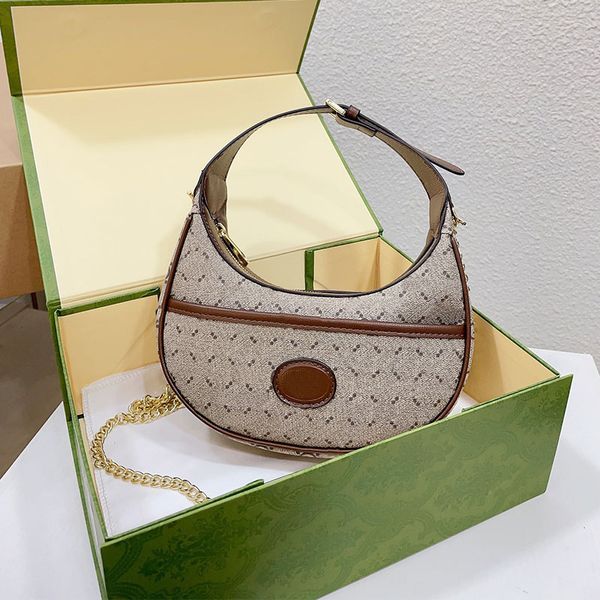 

half moon bag armpit handbags chain crossbody bags ladies clutch handbags leather purse adjustable handle canvas zipper wallet