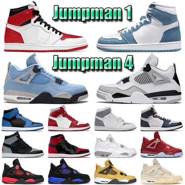 

outdoor 1 jumpman basketballs shoes bred patent red thunder 4 original og sneakers black royal stealth newstalgia 1s sports women 4s jordon