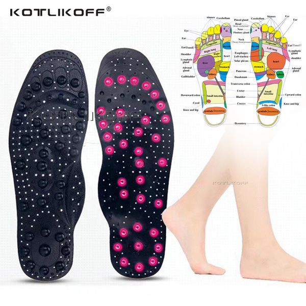 

shoe parts accessories magnetic therapy insoles enhanced upgrade 68 magnets advanced foot acupressure pads massage slimming 221116, White;pink