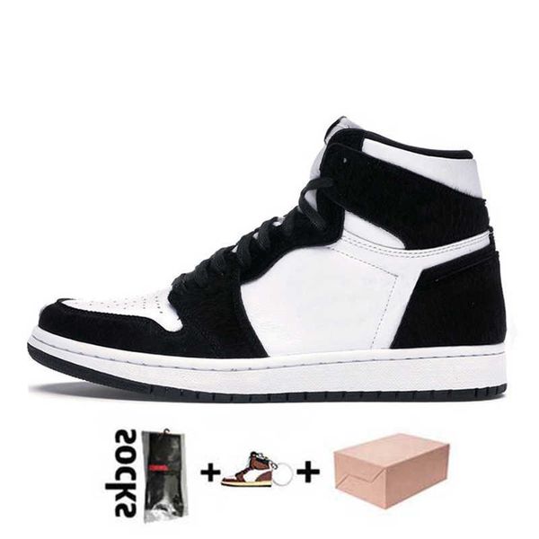 

with box 2021 new quality twist basketball shoes obsidian unc mid chicago toe lucky green high low jumpman mens womens trainersnan3, Black