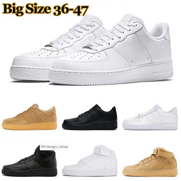

wholesale 2022 new designers outdoor men low skateboard shoes af1 one forces all white black wheat airs high women running sports sneakers j