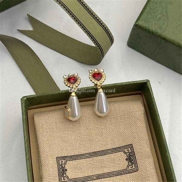 

18k gold plated brass charm copper alloy stud women personality korean double letter long earrings tassel circle crystal pearl fashion women, Golden