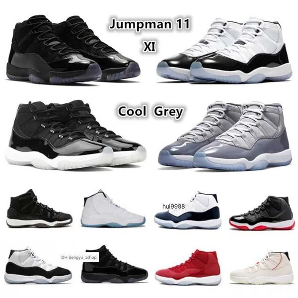 

basketball shoes trainers sneakers cool grey 11s animal instinct 25th anniversary legend university blue concord bred cap mens 11, Black