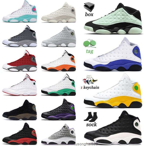 

2022 arrival basketball shoes 13 13s xiii mens jumpman women singles day del sol court purple atmosphere grey outdoor jordon, Black