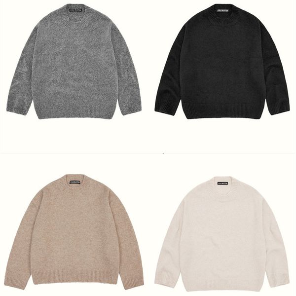 

men's sweaters cole buxton sweater men women 1 1 quality solid color knit cb cole buxton sweatshirts slightly oversized 221116, White;black