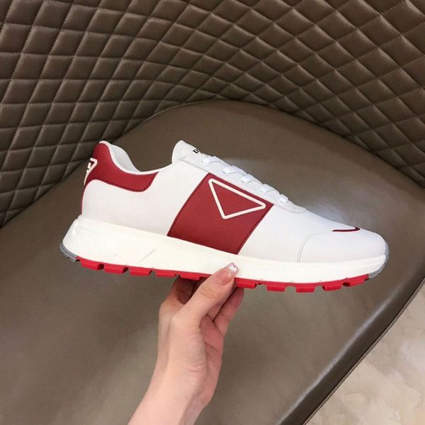 

2022ss luxury designer sneakers platform mens shoes genuine leather trainers for men flat casual shoe are size38-45 mkl00203 adadadadsaawsda, Red;white