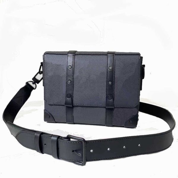 

hobo wallets luxury message bags men trunk black shoulderbags canvas leather envelope soft hasp wallet crossbody b130-1 45727 577