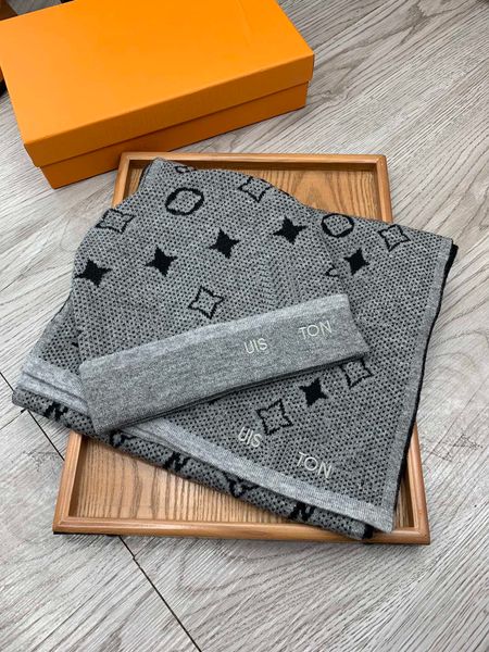 

beanie scarf Hat and Scarf Men Women Scarf Hat Set Fashion Designer Winter W