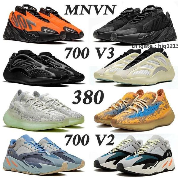 

boots west runner 700 mnvn v2 v3 380 running shoes mens womens trainers carbon blue oat static azael alien vanta inertia spor yeezzy yezz kg, Black