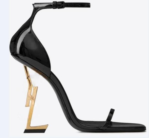 

with box new heels real leather pumps high heels shoes dress shoes buckle strap sandals1574543, Black