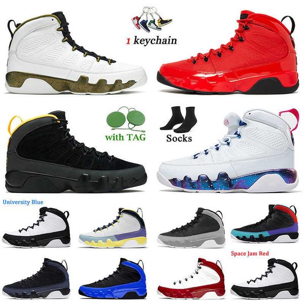 

athletic mens trainers fashion jumpman 9 9s basketball shoes statue particle grey chile red university gold white pink multi color racer