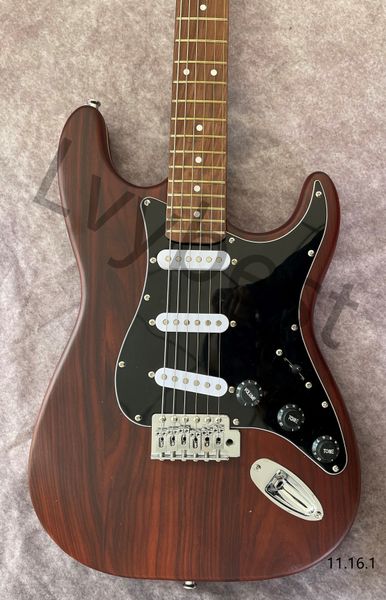 

factory direct 6-string electric guitar whole-body rosewood wood matte paint rose xylophone neck
