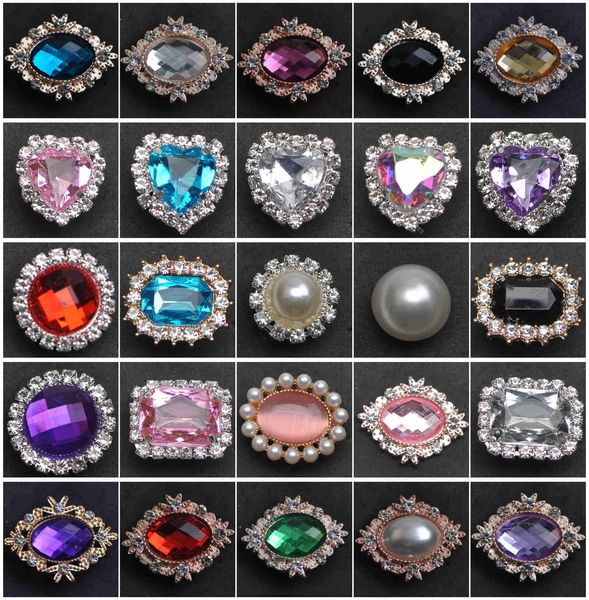

1pcs crystal pear color croc charms diamond bling shoe accessories decorations for jibz bracelet girls gifts, White;pink