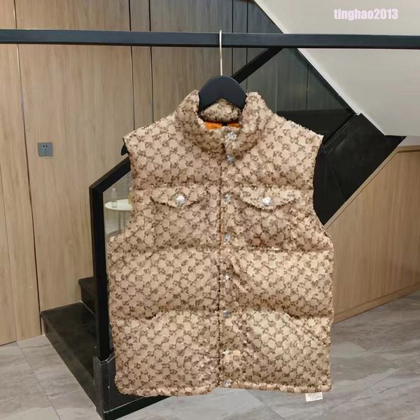 

winter designer vests coat parka mens women down jacket vest fashion stylish jackets sleeveless thicken outdoor waistcoats parkas cold prote, Red