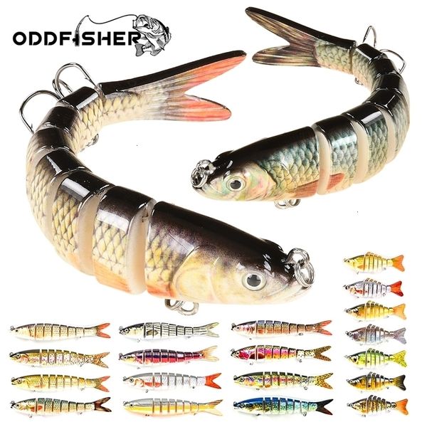 

baits lures oddfisher 1014cm fishing lure jointed sinking wobbler for pike swimbait crankbait trout bass accessories tackle bait 221116