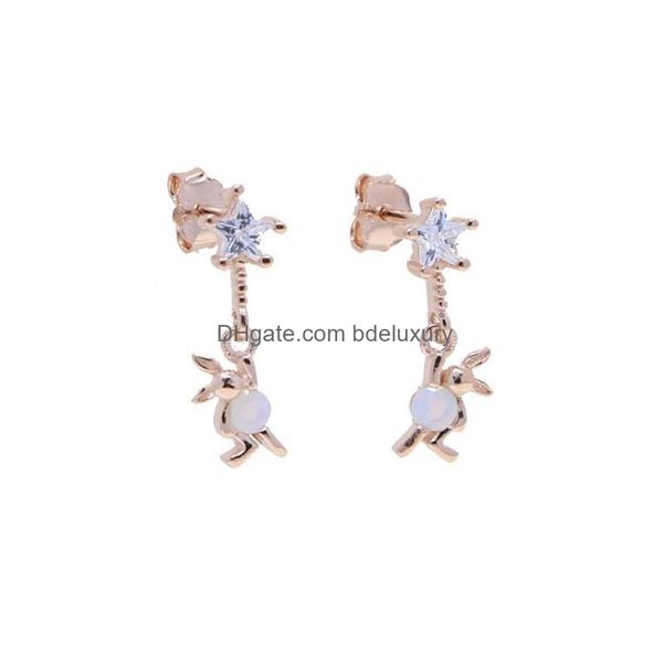 

dangle chandelier dangle chandelier cute lovely animal charm design micro pave clear cz earrings for sweet girls women 925 sterlin dhhcn, Silver