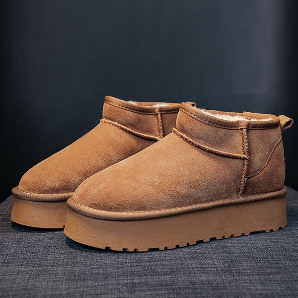 

boots 2023 classic thickened fluff women's snow comfortable warm ankle women winter ladies shoes botas mujer 221116, Black