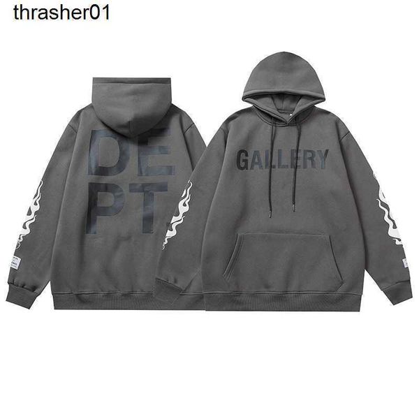 

men's hoodies designer sweatshirts winter 2022 new fashion galery dept sleeve printed hoodie men women, Black