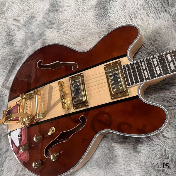 

lvycustomized electric guitar famous jazz guitar hollow made of professional wood attractive timbre delivery to home