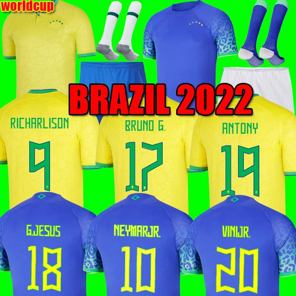 

vini jr bruno g. 22 23 soccer jerseys camiseta de futbol paqueta brazils richarlison football shirt jesus raphinha antony brasil world cup 2, Black;yellow