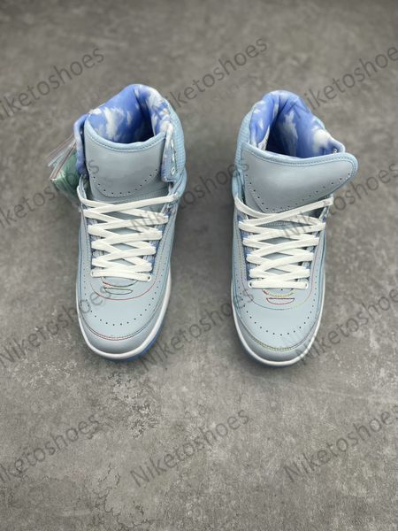 

shoes dress j balvin x 2 celestine blue dq7691-419 retro 2s high sp sports sneakers blue/white-multi