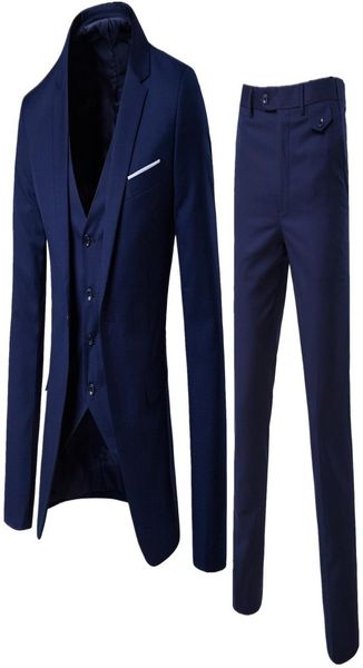 

new male three pieces mens suits slim fit single breasted men wedding suits custom made wedding tuxedo suit sets vestpantsblaze4189670, Black;gray