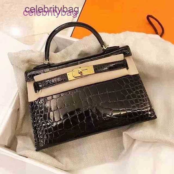 

original edition logo herme bag kely luxury designer handbags hemes h hong fashion kong 2022 home second generation crocodile leather mini p