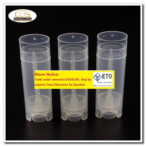 

empty oval shape chap stick tubes wholesale 4.5g empty chap stick containers