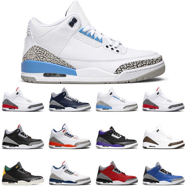 

jumpmen3s unc basketball shoes 3s court purple georgetown varsity royal unite outdoor mens trainer sports sneakers, Black