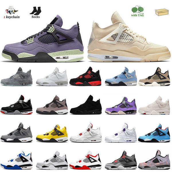 

jumpman 4 4s high og basketball shoes trainers canyon purple suede sail red thunder canvas fire red metallic cool grey psgs bred black cat