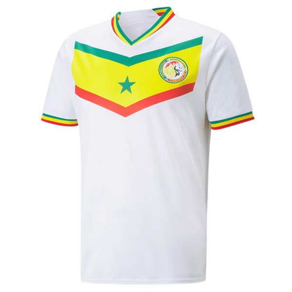 

22/23 senegal soccer jerseys 2022 qatar world cup national team koulibaly retro gueye kouyate sarr homme maillot de foot men player version, Black;yellow