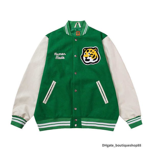 

men embroidery fashion oversized hip hop varsity baseball jacket leather sleeve high street loose fit letterman coat outerwear 11, Black;brown