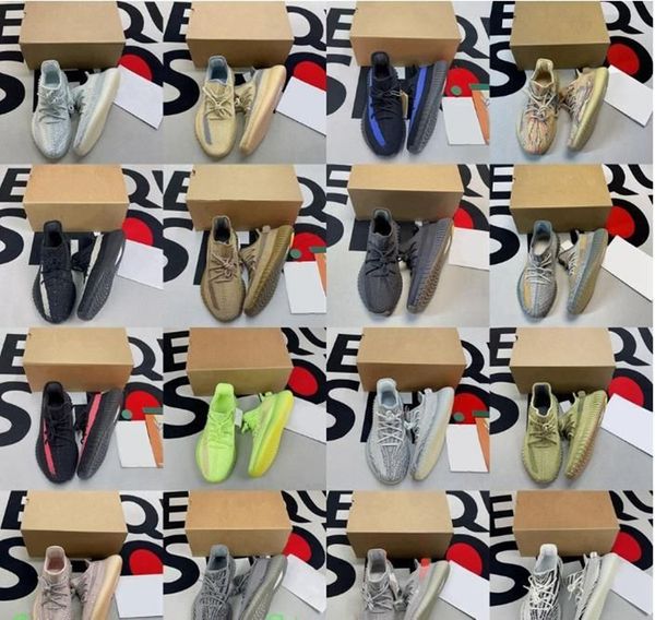 

running shoes 35 v1 v2 trainer carbon sneakers yeezys yezzys 350 mesh bred zebra boost static reflective university gold mens trainers sport, Black