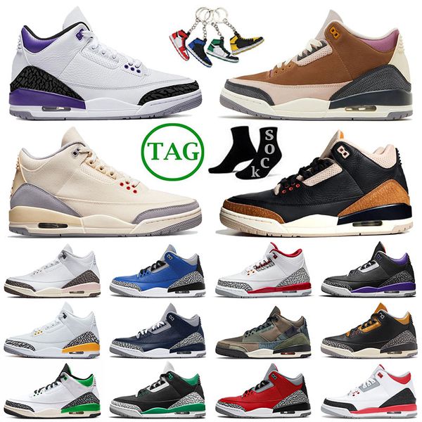 

jumpman 3 fashion basketball shoes dark iris 3s offs white pine green desert elephant sneakers sports men women trainers winterized archaeo