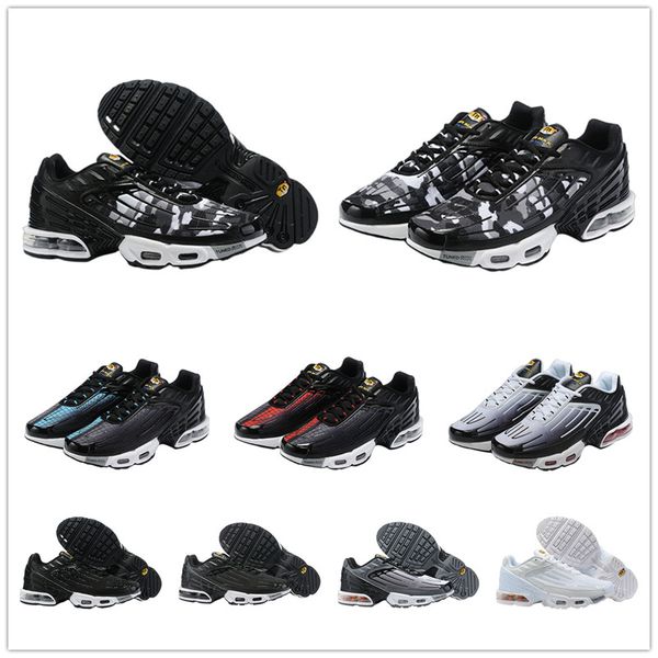 

2023 plus tn 3 men running shoes white black cool grey navy blue radiant red triple leather bred grey women trainers mens sneakers 36-45