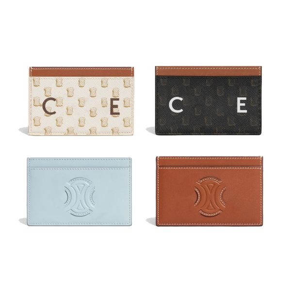 

fashion cl with box card holders wallets coin purses famous luxurys designer women mens wallet genuine leather porte carte case key pouch ke, Red;black