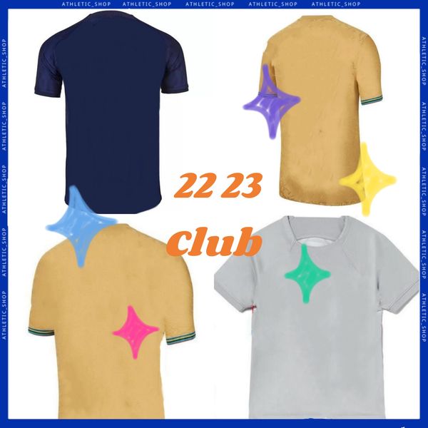 

22 23 club soccer jerseys camisetas fans tees football memphis kessie pedri adama ferran ansu fati 2022 2023 lewandowski dest kit shirt, Black;yellow