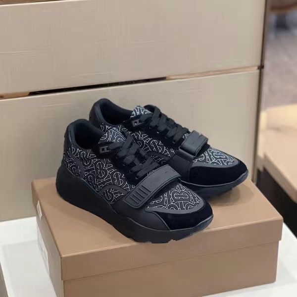 

designer sneakers casual shoes platform trainer flats trainers outdoor men shoe striped vintage sneaker season shades brand classic men wome, Black