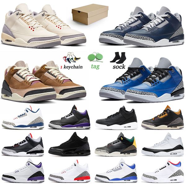 

wholesale jumpman 3 basketball shoes cardinal red 3s 36-47 men women trainers sports j3 sneakers multi category fragment kumquat black gold