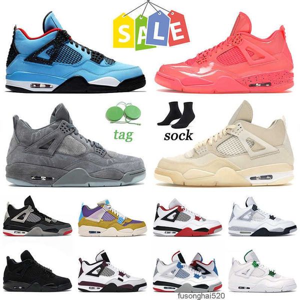 

new fashion jumpman 4 4s iv mens basketball shoes women kaws grey sail punch cactus jack bred black cat white cement what thjordon