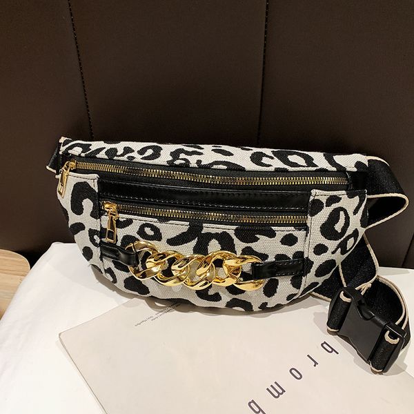 

waist bags luxury fanny pack female belt bag canvas chain shoulder crossbody chest designer s hip clutch 221116