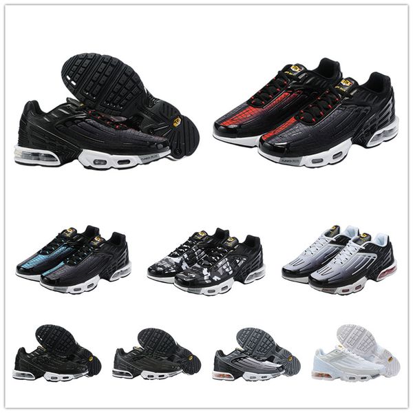 

2023 plus tn 3 men running shoes white black cool grey navy blue radiant red triple leather bred grey women trainers mens sneakers