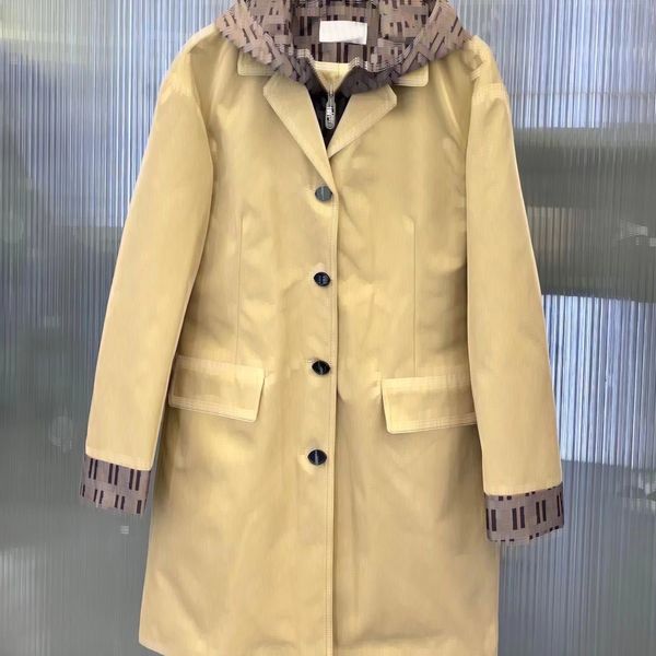 

autumn womens trench coats designer luxury women windbreaker body letter print jacket loose belt coat female casual long trenchs coat e198, Tan;black
