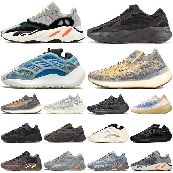 

boots discount 700 v3 running shoes men women azareth azael 380 calcite glow solid grey vanta static inertia mens womens outdoor sports s oc, Black