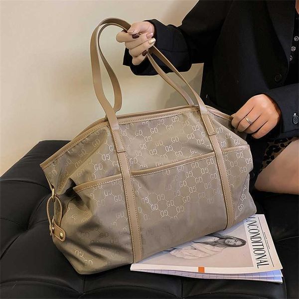 

luxury designer bag new fashion autumn winter women's large capacity versatile canvas bag portable sling single shoulder large tote