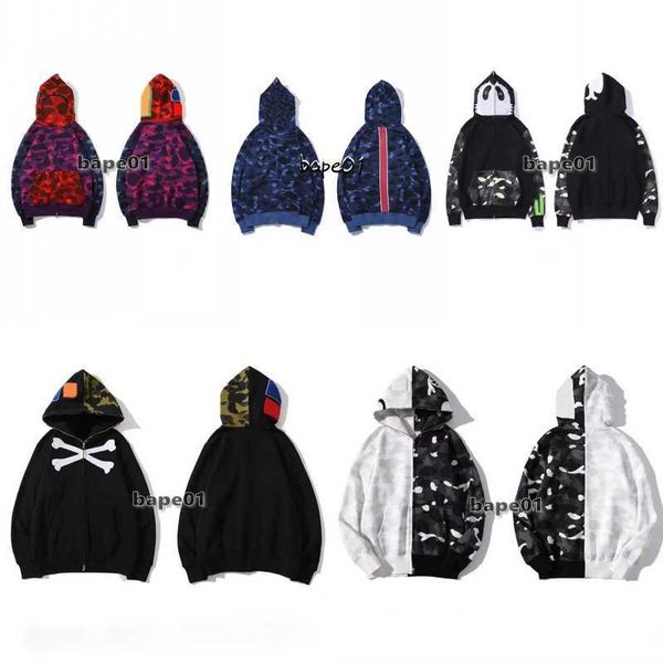 

mens camouflage pattern hoodies men women autumn and winter hooded pullover hip hop couples sweatshirts streetwear size s-3xl, Black